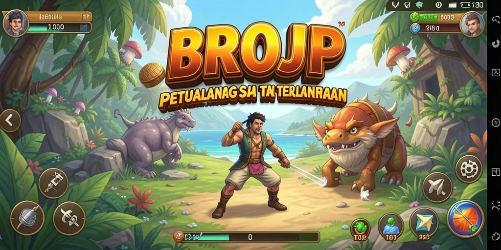 Screenshot dari gameplay seru BROJP yang menunjukkan eksplorasi dan petualangan.