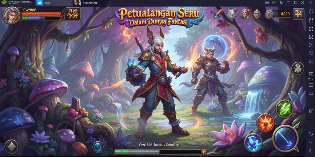 Gameplay menakjubkan dari CW8888 dalam dunia petualangan.