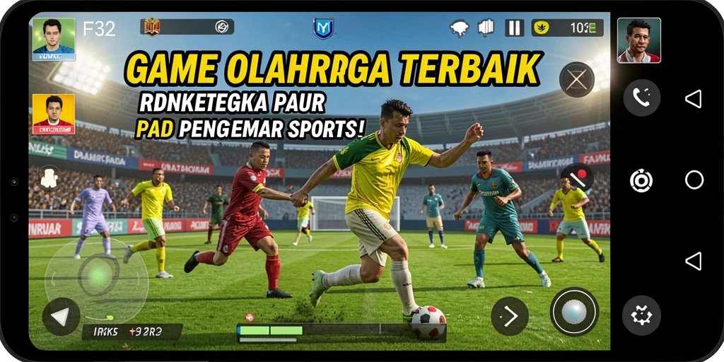 Tangkapan layar gameplay F32 menampilkan aksi olahraga yang mendebarkan.