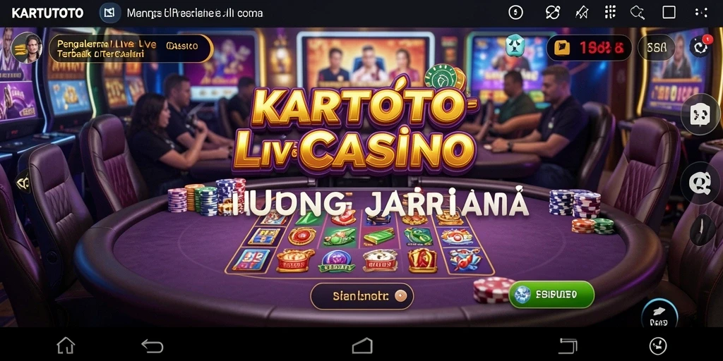 Screenshot KARTUTOTO yang menampilkan dealer langsung dalam aksi.