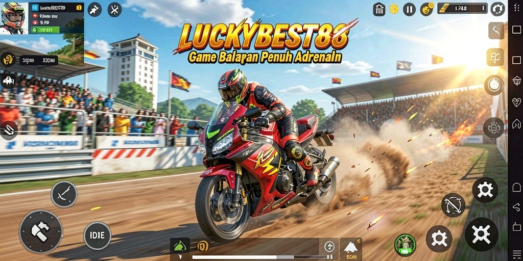 Tampilan balapan mendebarkan dari LUCKYBEST88 dengan kendaraan dan lintasan yang menakjubkan.