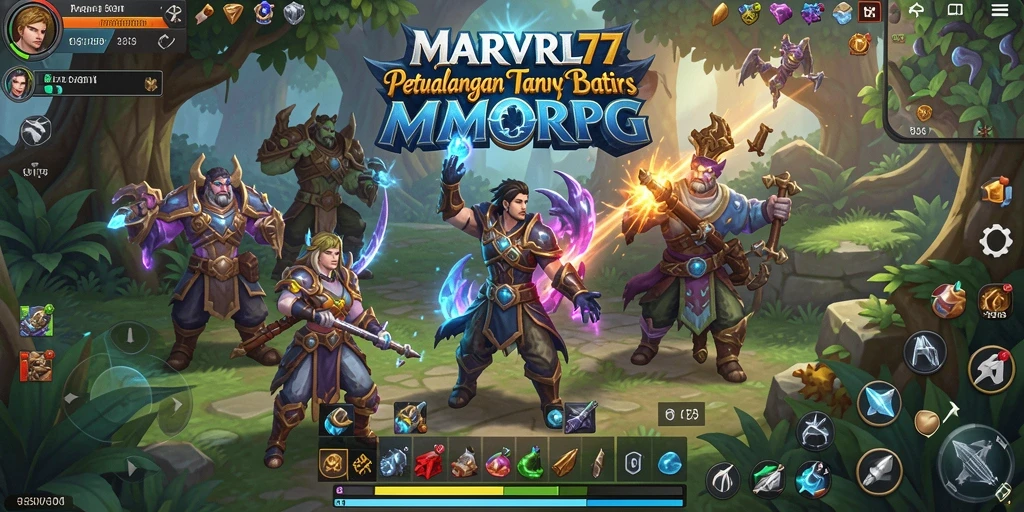 Tampilan gameplay <strong>MARVRL77</strong> yang menarik dengan aksi pertempuran seru.