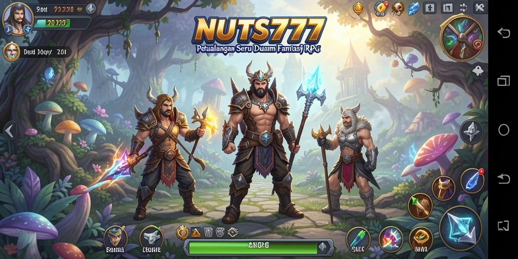 Tampilan gameplay RPG seru di NUTS777 dengan petualangan epik.