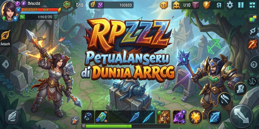 Tampilan gameplay seru dari RPZZZ di dalam dunia ARPG.