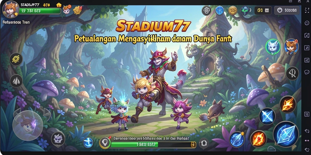 Tampilan gameplay STADIUM77 yang menakjubkan dan petualangan yang menyenangkan.
